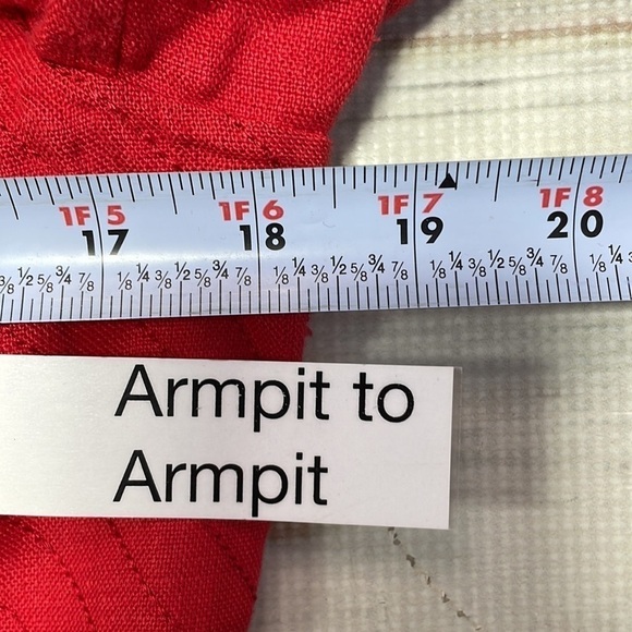 Ellen Tracy Linda Allard Jacket Blazer Suit Coat Red Linen Size 6 - Picture 9 of 11